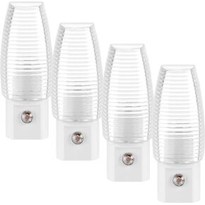 Maxxima MLN-16 LED Plug in Night Light - Features Auto Dusk to Dawn Sensor, 5000K Daylight, 5 Lumens, Ideal for Bedrooms, Bathrooms, and Hallways - 6 Pack