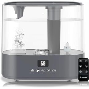 Westinghouse Humidifier and Air Purifier all in one combo with Smart Humidity Sensor Control for Bedrooms with Essential Oil Diffuser and Remote, Black in Kuwait