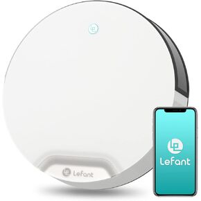 Lefant Robot Vacuum Cleaner, Slim & Quiet, Tangle-Free 4 Modes Vacuum Robotic for Girl/Woman, Support Wi-Fi/App/Alexa Echo/Google Control, Ideal for Pet Hair Hard Floor and Low Pile Carpet N1K in Kuwait