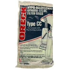 8 Genuine Oreck CCPK8DW Hypo-Allergenic Type CC Vacuum Bags for XL5 XL7 XL21 in Saudi Arabia