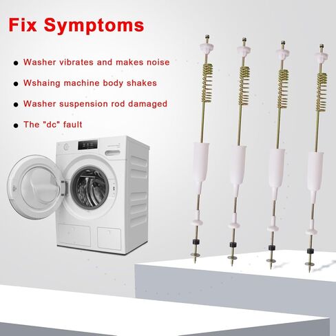 ترقية مجموعة قضيب تعليق الغسالة AJK72909308 4902EA1002F مع كوب من الشحوم المتوافق مع غسالات LG، بديل لـ 2758535، PS8749609، EAP8749609، AP5781940 in Kuwait