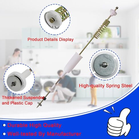 ترقية مجموعة قضيب تعليق الغسالة AJK72909308 4902EA1002F مع كوب من الشحوم المتوافق مع غسالات LG، بديل لـ 2758535، PS8749609، EAP8749609، AP5781940 in Kuwait