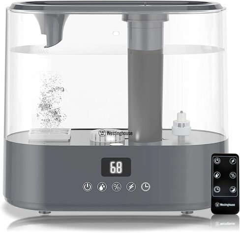 Westinghouse Humidifier and Air Purifier all in one combo with Smart Humidity Sensor Control for Bedrooms with Essential Oil Diffuser and Remote, Black in Kuwait