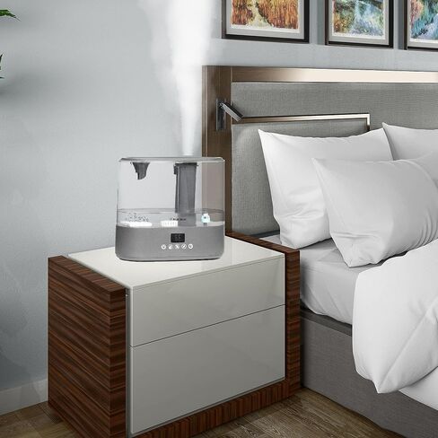 Westinghouse Humidifier and Air Purifier all in one combo with Smart Humidity Sensor Control for Bedrooms with Essential Oil Diffuser and Remote, Black in Kuwait