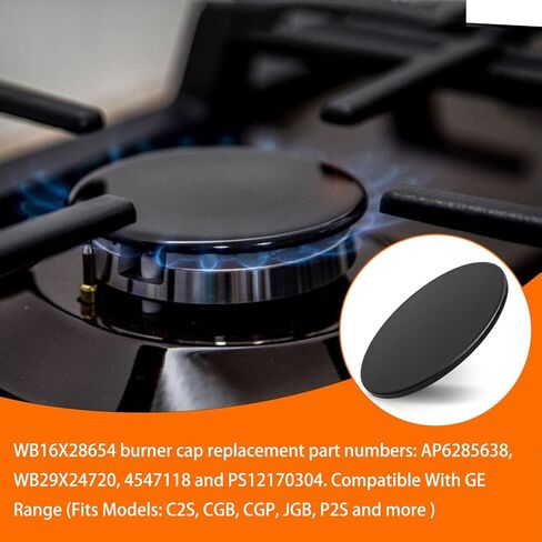 غطاء الموقد WB16X28654 الجديد المحسن، غطاء موقد الغاز لشركة GE، استبدال AP6285638، WB29X24720، 4547118 وPS12170304 in Kuwait