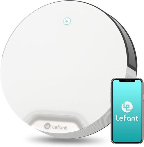 Lefant Robot Vacuum Cleaner, Slim & Quiet, Tangle-Free 4 Modes Vacuum Robotic for Girl/Woman, Support Wi-Fi/App/Alexa Echo/Google Control, Ideal for Pet Hair Hard Floor and Low Pile Carpet N1K in Kuwait