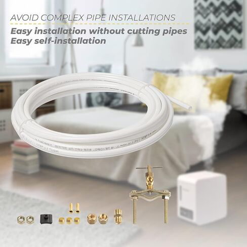 مييتوب مجموعة أنابيب مياه من البولي مقاس 1/4 انش او دي للثلاجات وصانعات الثلج وأجهزة الترطيب وفلاتر المياه المدمجة in Kuwait