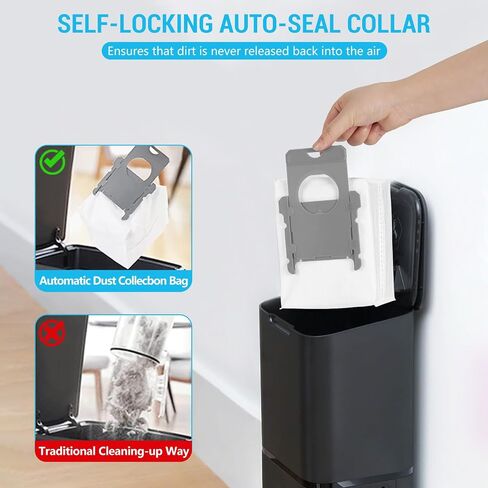 kancehinage 25 Pack Vacuum Bags Compatible with iRobot Roomba Bags i & s & j Series, Replacement for i3+(3550) i4+(4552) i6+(6550) i7+(7550) i7Plus j7+ i8+(8550) s9 s9+(9550) Automatic Dirt Disposal Bags, Effective Dust Filtration (25 pack) in Saudi Arabia