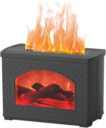 موزع روائح زيت اللهب لمحاكاة المدفأة، موزع مرطب رذاذ بارد سعة 270 مل من Ann Bully، موزع مرطب للزيوت العطرية، مرطب لغرفة النوم المكتبية in Kuwait