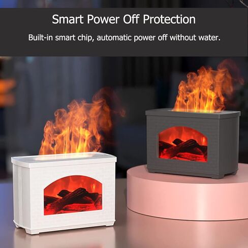 موزع روائح زيت اللهب لمحاكاة المدفأة، موزع مرطب رذاذ بارد سعة 270 مل من Ann Bully، موزع مرطب للزيوت العطرية، مرطب لغرفة النوم المكتبية in Kuwait