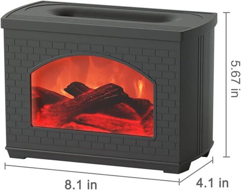 موزع روائح زيت اللهب لمحاكاة المدفأة، موزع مرطب رذاذ بارد سعة 270 مل من Ann Bully، موزع مرطب للزيوت العطرية، مرطب لغرفة النوم المكتبية in Kuwait