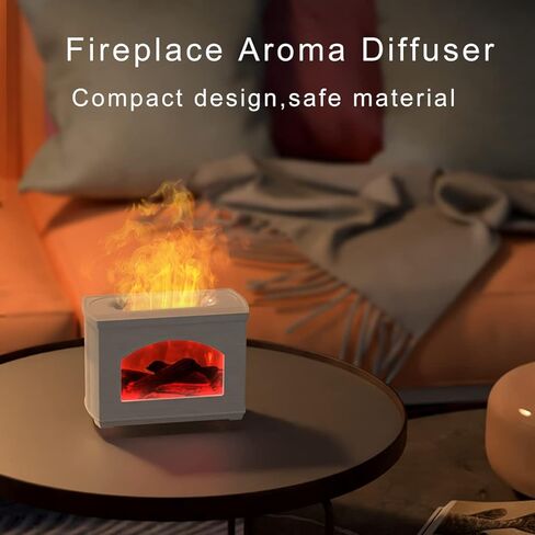 موزع روائح زيت اللهب لمحاكاة المدفأة، موزع مرطب رذاذ بارد سعة 270 مل من Ann Bully، موزع مرطب للزيوت العطرية، مرطب لغرفة النوم المكتبية in Kuwait