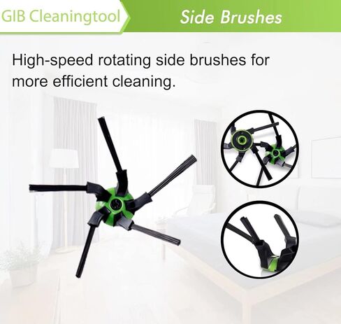 قطع غيار للمكنسة الكهربائية الروبوتية اي روبوت رومبا اس 9 (9150) اس 9 بلس اس 9 بلس (9550) اس سيريز (1 زوج من الفرش المطاطية متعددة الاسطح و8 فلاتر و8 فرش جانبية وادوات) in Kuwait