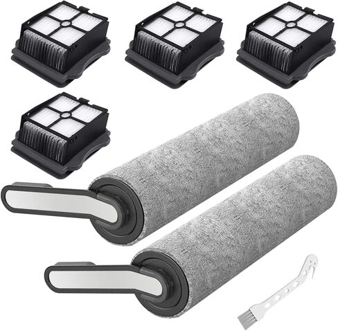 أسطوانة فرشاة بديلة وفلتر مكنسة كهربائية لـ Tineco Floor ONE S5/Floor One S5 Pro 2 S5 Extreme مكنسة كهربائية جافة ورطبة لاسلكية... in Kuwait