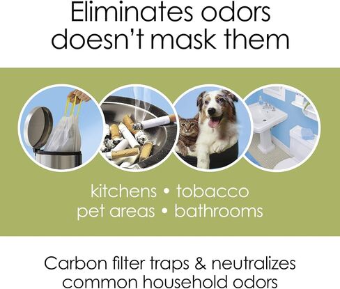 Hamilton Beach TrueAir Replacement Carbon Filter for Odor Eliminators, Common Household-Trash, Pet, Smoke and Bathroom, 3-Pack (04230G) in Saudi Arabia
