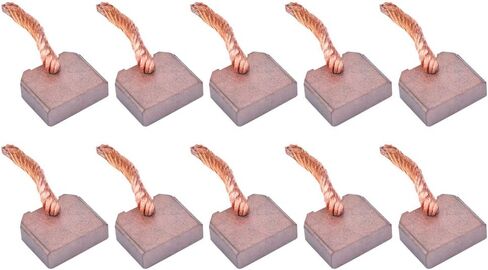 10Pcs Carbon Brushes Replacement Kits 8x25x21mm Auto Parts Power Tool Accessories Electric Brush Suitable for FT-128 Car Starter Motor in Saudi Arabia