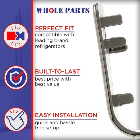 مجموعة أزرار الثلاجة للأجزاء الكاملة، جزء رافعة موزع المياه # ABH74219603 - بديل ومتوافق مع بعض ثلاجات Bosch وKenmore in Kuwait