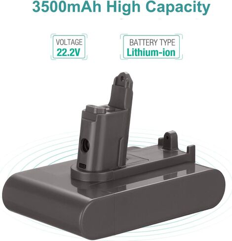 استبدال بطارية Dutyone 3500 مللي أمبير في الساعة 22.2 فولت من النوع B لاستبدال DC31 من النوع B متوافق مع بطارية DC35 DC44 DC31 DC34 من النوع B (يصلح فقط للنوع B) in Kuwait