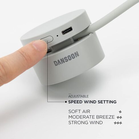 مروحة محمولة قابلة لإعادة الشحن من بلاديليس - لون رمادي متدحرج in Kuwait