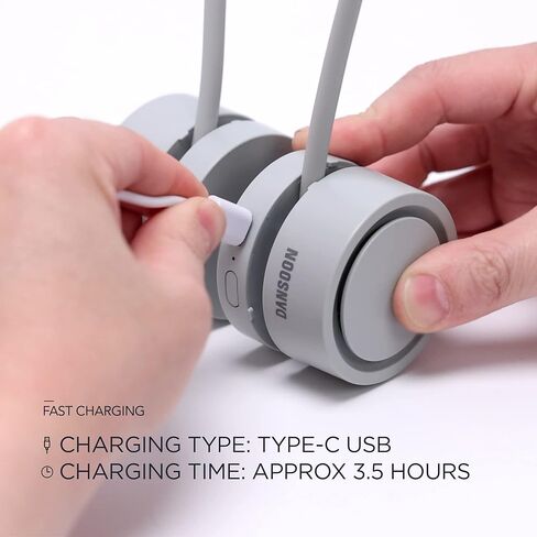 مروحة محمولة قابلة لإعادة الشحن من بلاديليس - لون رمادي متدحرج in Kuwait