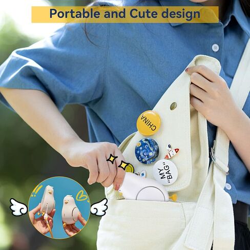 مروحة رقبة محمولة، مروحة رقبة معلقة صغيرة من BestMal مع حبل قابل للتعديل ودعامة، تصميم بطة لطيف، مروحة محمولة قابلة للشحن عبر USB، بدون استخدام اليدين، 3 سرعات رياح شخصية للمنزل والمكتب والداخل والخارج in Kuwait