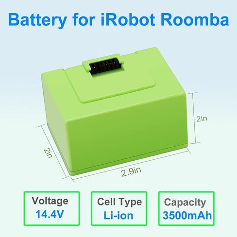 بطارية بديلة DTK i7 متوافقة مع iRobot Roomba e وi Series i7+ e5 e6 7150 7550 i3 3150 i3+ 3550 i4 4150 i4+ 4624864 ABL-D1 3500 مللي أمبير في الساعة in Saudi Arabia
