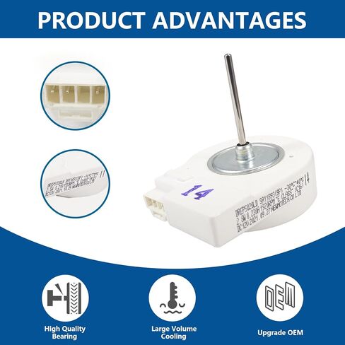 محرك مروحة الثلاجة الأصلي PFCKE DA31-00146J OEM متوافق مع سامسونج، نموذج بديل PS4138378 2030148 AP5326111 in Saudi Arabia
