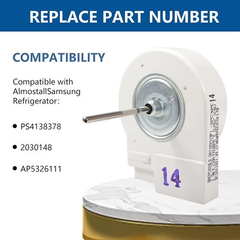محرك مروحة الثلاجة الأصلي PFCKE DA31-00146J OEM متوافق مع سامسونج، نموذج بديل PS4138378 2030148 AP5326111 in Saudi Arabia