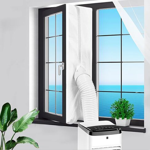 خرطوم مكيف هواء محمول من سجران، خرطوم تيار متردد بقطر 5.9 انش، خرطوم عادم بفتحة تهوية تيار متردد عكس اتجاه عقارب الساعة، طول يصل الى 78 انش متوافق مع قطع تكييف هاير ال جي ديلونجي in Kuwait