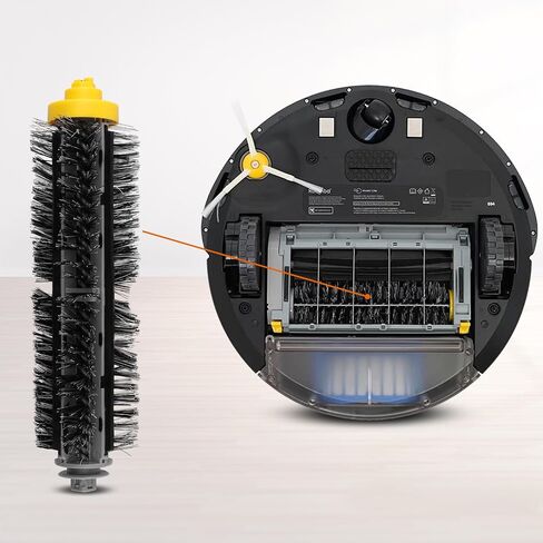 قطع غيار متوافقة مع سلسلة iRobot Roomba 600/500، 694 692 690 680 660 665 651 650 614 5595 585 564 560،3 مجموعة من الفرش ذات الشعر الخشن وفرش الخافق المرنة، 8 مرشحات Aero Vac، 8 فرش جانبية in Saudi Arabia