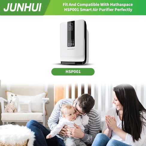 مرشحات بديلة HSP001 True HEPA متوافقة مع جهاز الهواء HATHASPACE Smart HSP001، ترشيح 4 مراحل، 2 مرشحات HEPA حقيقية ومرشحات مسبقة + 2 محفز بارد ومرشحات الكربون المنشط (مجموعتان) in Saudi Arabia