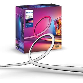 Philips Hue 55" Smart TV Light Strip with Bridge - White and Color Ambiance LED Color-Changing TV BackLight - Sync with TV, Music, and Gaming - Requires Sync Box - Control with Hue App or Voice in Saudi Arabia