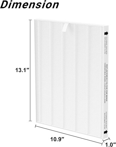 فلتر بديل GoKBNY C545 True HEPA متوافق مع Winix C545، مرشح True HPEA S، رقم الجزء 1712-0096-00، 3 × مرشحات HEPA + 6 × مرشحات مسبقة للكربون المنشط in Kuwait