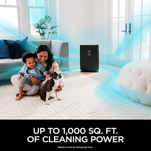 Shark HE402AMZ Air Purifier 4 True HEPA with Microban Protection Cleans up to 1000 Sq. Ft., Captures 99.98% of particles, allergens, smoke, odors to 0.1–0.2 microns, Advanced Odor Lock, 4 Fan, Grey in Kuwait