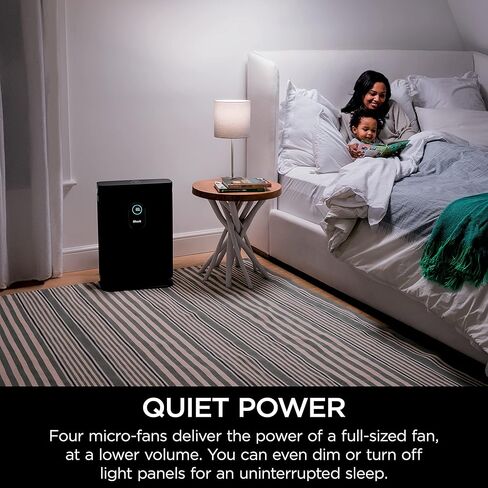 Shark HE402AMZ Air Purifier 4 True HEPA with Microban Protection Cleans up to 1000 Sq. Ft., Captures 99.98% of particles, allergens, smoke, odors to 0.1–0.2 microns, Advanced Odor Lock, 4 Fan, Grey in Kuwait