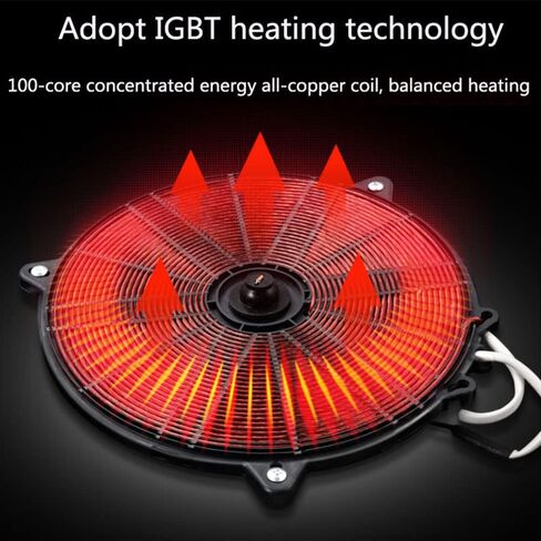 موقد كهربائي Yahpetes مقاس 20 بوصة، موقد كهربائي مدمج، موقد كهربائي 2 شعلة، 9 مستويات طاقة، قفل أمان للأطفال، 110 فولت 1500 واط، موقد كهربائي مشع مع تحكم باللمس (2 سطح طبخ) in Kuwait