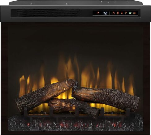 مدفأة كهربائية مدمجة مقاس 28 بوصة من Dimplex - صندوق حريق XHD متعدد الحرائق مع جذوع الأشجار ولهب واقعي متعدد الألوان | الموديل: XHD28L in Kuwait