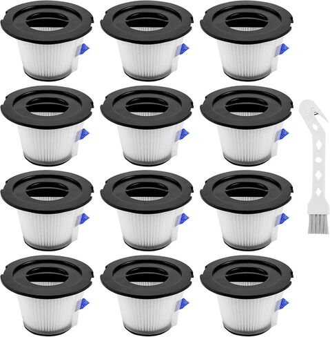 لوكسريلكس فلاتر مكنسة كهربائية بديلة من هيبا، متوافقة مع مكنسة موسو K17 اللاسلكية، عبوة من 12 قطعة in Kuwait