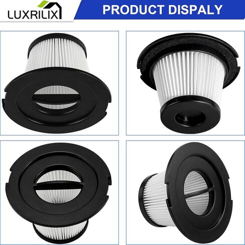 لوكسريلكس فلاتر مكنسة كهربائية بديلة من هيبا، متوافقة مع مكنسة موسو K17 اللاسلكية، عبوة من 12 قطعة in Kuwait