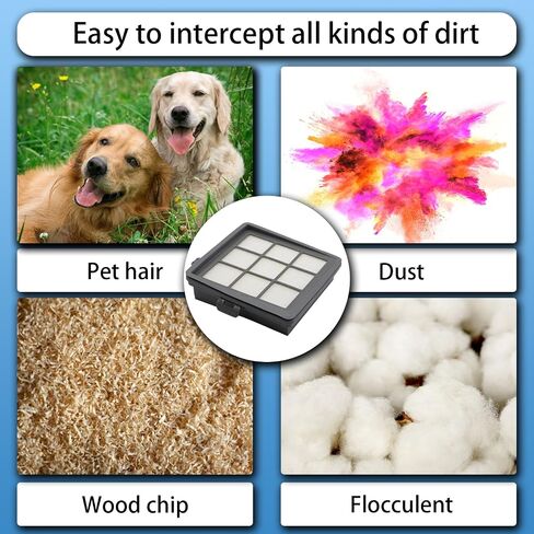 2 Pack 1602084 Filter Compatible with Bissell Hard Floor Expert Canister Vacuum Series 1154, 1154w, 1161, Compare to Part# 1602084 in Saudi Arabia