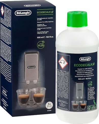 De'Longhi EcoDecalk Descaler, Eco-Friendly Universal Descaling Solution for Coffee & Espresso Machines, 2-Pack (1 use per pack) in Saudi Arabia