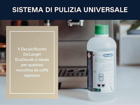 De'Longhi EcoDecalk Descaler, Eco-Friendly Universal Descaling Solution for Coffee & Espresso Machines, 2-Pack (1 use per pack) in Saudi Arabia
