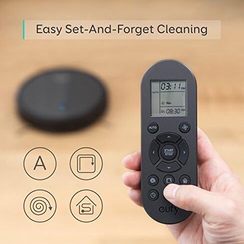 eufy Boost IQ RoboVac 11S (Slim)، شفط قوي 1300Pa، مكنسة كهربائية روبوتية فائقة الهدوء ذاتية الشحن، تنظف الأرضيات الصلبة للسجاد متوسط ​​الوبر (أسود) (متجدد) in Kuwait