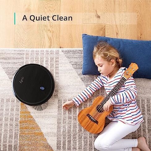 eufy Boost IQ RoboVac 11S (Slim)، شفط قوي 1300Pa، مكنسة كهربائية روبوتية فائقة الهدوء ذاتية الشحن، تنظف الأرضيات الصلبة للسجاد متوسط ​​الوبر (أسود) (متجدد) in Kuwait
