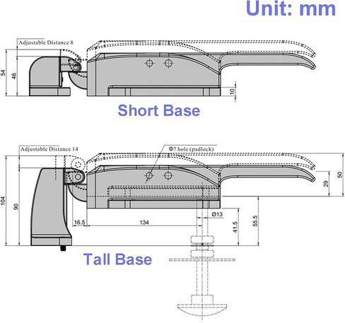 يمكنك المشي في مقبض الباب البارد، أو مقبض باب الفريزر، أو مجموعة مزلاج شعاعي للحماية، مناسبة لأقفال أبواب الفريزر، أو أقفال الفرن، أو أقفال أبواب المختبر، أو غيرها من المعدات. (قاعدة طويلة (ارتفاع القاعدة 3.5 بوصة)) in Kuwait