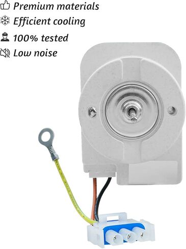 WR60X31522 Refrigerator Evaporator Fan Motor Fits for GE Hotpoint with Wire Harness Replace WR60X10045 WR60X10046 WR60X10072 WR60X10138 WR60X10141 WR60X10346 WR60X23584 WR60X27646 EAP12741350 in Saudi Arabia