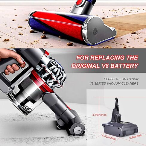 محول بطارية لدايسون V8 لميلووكي M18 بطارية 18 فولت تتحول إلى محول فراغ محمول باليد لدايسون V8 الحيوان رقيق (محول MIL18V8 فقط) in Kuwait