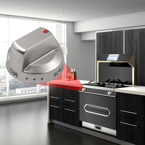 Qzanyee Life DG64-00473A مقابض استبدال نطاق التحكم في الموقد لموقد غاز فرن سامسونج، متوافق مع نطاق الغاز NX58H5650WS NX58H5600SS NX58F5700WS NX58J7750SS (قطعتان) in Kuwait