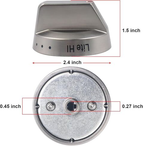 Qzanyee Life DG64-00473A مقابض استبدال نطاق التحكم في الموقد لموقد غاز فرن سامسونج، متوافق مع نطاق الغاز NX58H5650WS NX58H5600SS NX58F5700WS NX58J7750SS (قطعتان) in Kuwait