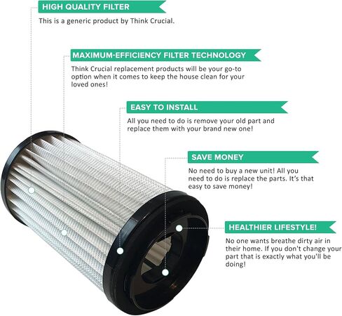 قطعة غيار كروس فلتر كينمور DCF1 & DCF2 وغطاء قابل للازالة، متوافق مع الجزء 82720 & 82912 قابل للغسل وقابل لإعادة الاستخدام in Kuwait